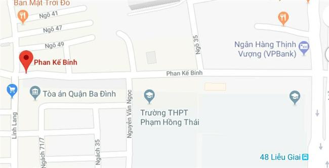 Phố Phan Kế Bính, quận Ba Đình, Hà Nội
