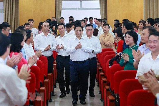 Thủ tướng Phạm Minh Chính đến thăm, làm việc với Hội Nhà báo Việt Nam