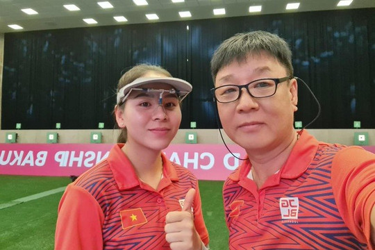 Nữ xạ thủ Trịnh Thu Vinh xuất sắc giành vé dự Olympic Paris